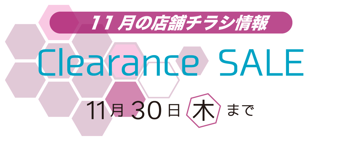 11月の店舗チラシ情報
